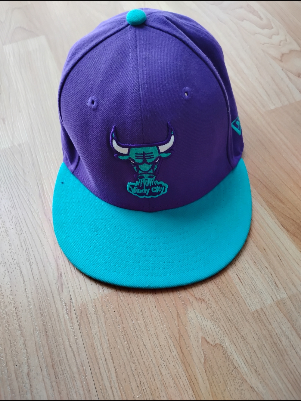 New Era Purple and Teal Chicago Bulls Snapback Hat